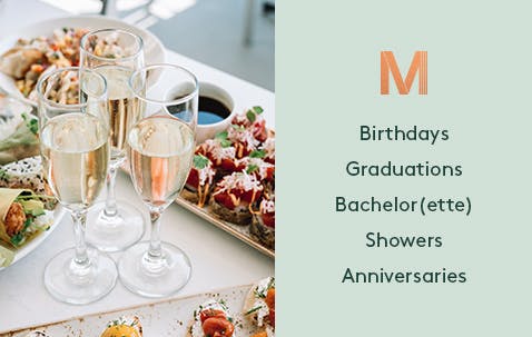 birthdays graduations bachelor showers anniversaries